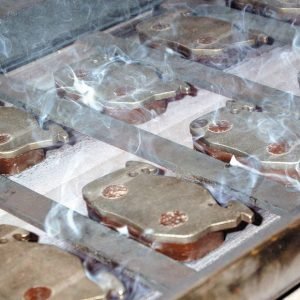 Zeal brake pads manufacturing process - scorching