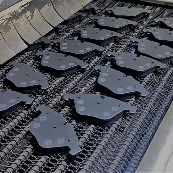 Zeal brake pads manufacturing process - powder coating